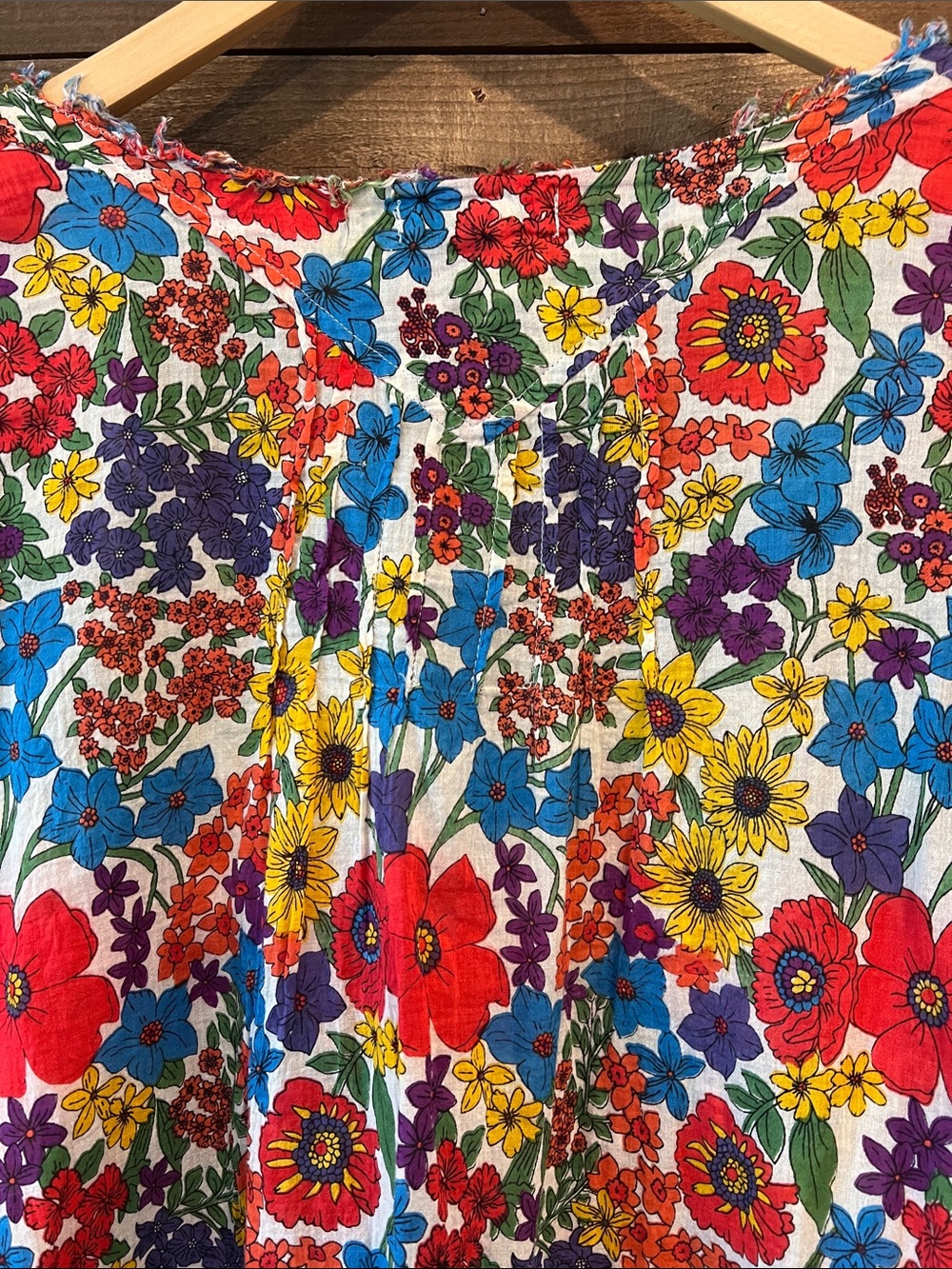 Natural Life Women's Lightweight Floral Tunic Blouse Size L/XL - Picture 7 of 9